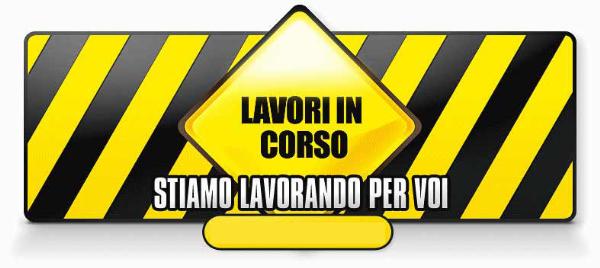 Sezione in allestimeto Sezione in allestimeto